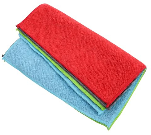GAROZATION 24pcs Microfiber Dish Cloths and Car Wash Towels, Super Absorbent Cleaning Rags for Kitchen and Vehicle Care, Multi-Color Pack for Household and Automotive Use