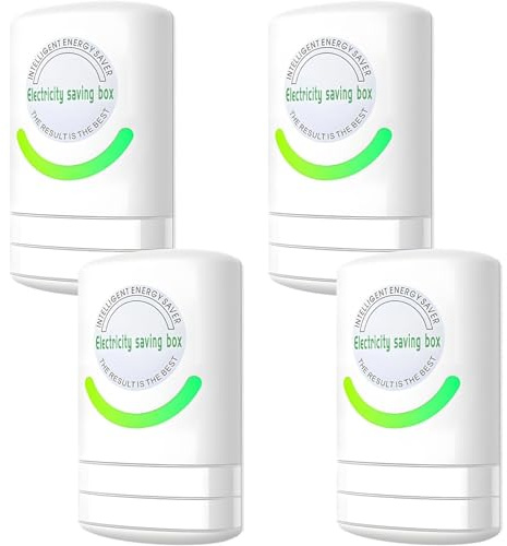 2026 Energy Savings Device - Power Plug Device, AC 90-250V Plug-in Electrical Accessory for Household & Office, ABS Housing, US Standard Plug, Easy to Use, 4-Pack
