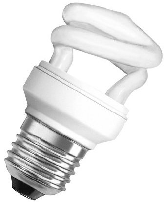 Osram 334602 Duluxstar MiniTwist 5 W/825, entspricht 25 Watt, Sockel E27 Energiesparlampen in Spiralform, warmweiß