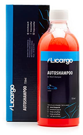 LICARGO® Autoshampoo Konzentrat (750ml) - pH neutral - entfernt hartnäckigen Schmutz gründlich - kein Angreifen von Versiegelungen - Autowaschmittel, Car Shampoo, Auto Shampoo