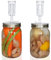 laffeya Fermentation Lids Kit- 2 Fermentation Lid for Mason Jars, 2 Airlocks for Fermenting, 4 Grommets, Fermenting Lids for Making Hot Sauce Pickle Kombucha