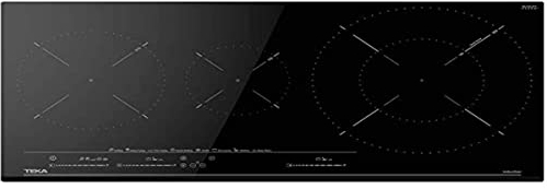 Teka IZC 83620 MST - Placa Inducción 80 cm, 3 Zonas de Cocinado, Control Táctil MultiSlider, Programador del Tiempo de Cocción, 8 Funciones Directas, Zona Paellera XL de 320 mm, Color Cristal Negro
