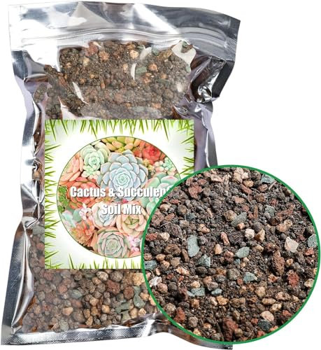 Succulent and Cactus Soil Potting Mix 2500g, Bonsai Soil Mix Ready to Use, Fast Draining with Added Nutrients