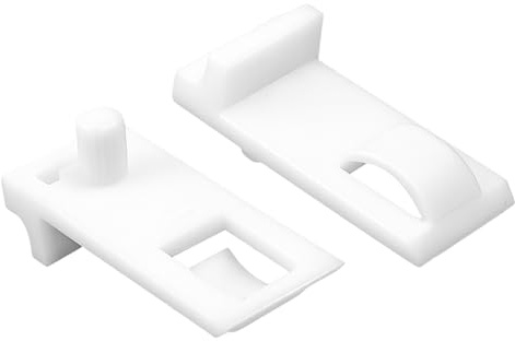 KinetiCore 20 Pcs 5.3mm Plastic Shelf Support Pegs, Locking Cabinet Shelf Clips, Shelf Bracket Pegs for Kitchen Furniture Bookcases Cupboards