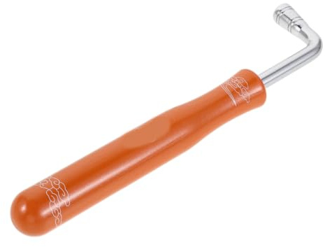 HEMOTON Stimmschlüssel Für Zither Quadratische Spitze Aus Metall Klavierstimmhammer Mit Holzgriff Werkzeug Zum Stimmen Von Musikinstrumenten