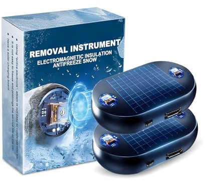 AOHEWEI Elektromagnetisches Auto-Schneeräumungsgerät, Anti-Frost-Windschutzscheiben-Eiskratzer für den Winter, Tragbares USB-Wiederaufladbares Eisschmelzwerkzeug, Schneller und Effizienter Entfroster