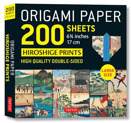 Origami Paper 200 Sheets Japanese Hiroshige Prints 6.75in: Large Tuttle Origami Paper: High-quality Double Sided Origami Sheets Printed With 12 Different Prints (Instructions for 6 Projects Included)