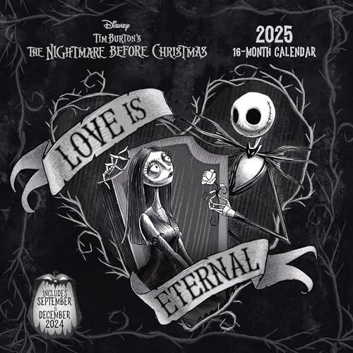 Pyramid – The Nightmare before Christmas 2025 Broschürenkalender, 30x30cm, Kalender für Fans des kultigen Animationsfilm, Monatsübersicht, nachhaltig nur mit Papierumschlag