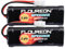 FLOUREON 7.2V 3500mAh NiMH 6 Cell Rechargeable RC Battery with Tamiya Plug for Popular Standard RC Cars including Traxxas, LOSI, Associated, HPI, Tamiya, Kyosho (2pack)