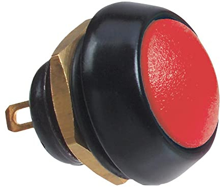 Pulsante stagno IP67 Waterproof Normalmente Aperto N-O ITW Switches serie 59 (Rosso)