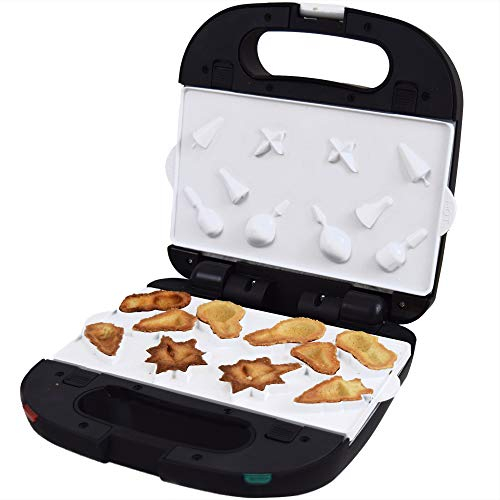 Syntrox Germany X-Mas Weihnachtsmotiv Maker Waffeleisen mit keramisch beschichteten Backplatten SM-1500W