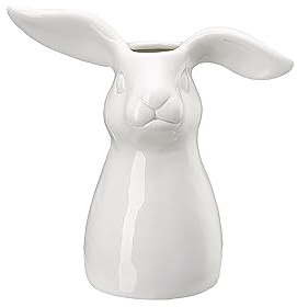 Hutschenreuther Hasen-Vase Weiss Vase 16 cm
