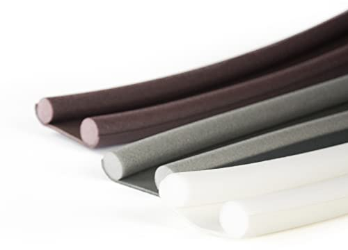 DQPP Zugluftstopper | Braun | 2 Stück | 95cm | zuschneidbare | doppelseitig | Türbodendichtung | Zimmertürdichtung | Insektenbekämpfung | Warmluftstopper | Kälteschutz