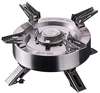 SLDAGe cocina portatil gas quemador, Plegable Camping Gas, Hornillo Camping Portátil, 4400W/11000W Mini Estufa de Camping con Encendido Piezoeléctrico, para Picnic Mochilero Senderismo