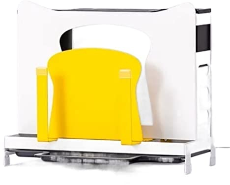 Range Couteaux Porte Couteaux Multifonctionnel Porte-couteaux Planche À Découper Support De Stockage Processus De Peinture De Fer De Comptoir Porte-Couteaux Bloc Couteaux ( Blue : Blanc , Size : 33.8*