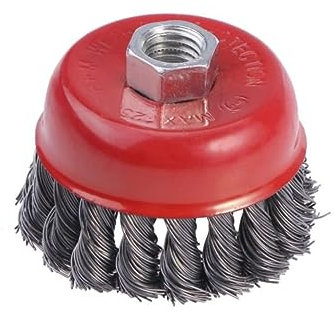 HAKIDZEL 6 Pièces Brosse Métallique Pour Meuleuse D'angle Broyeur Brosse Meule à Fil Pour Meuleuse D'angle Brosse Pour Perceuse Outils Acier Galvanisé Décapant De Peinture