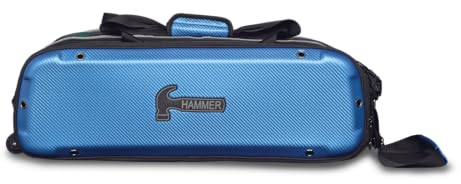 Hammer Carbon Shield Triple Tote Bowling Bag - Blue