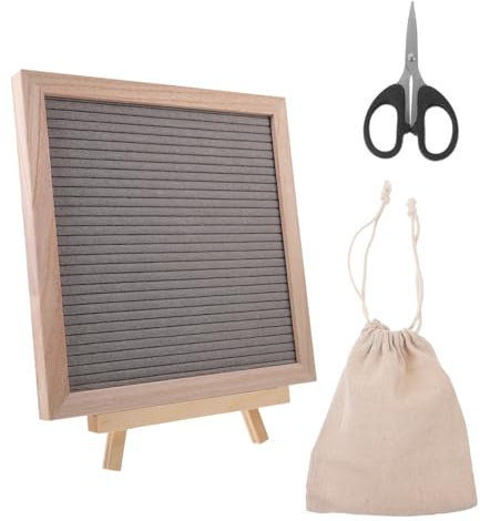 VILLFUL Filz-buchstabenbrett Mit Diy-buchstaben Nachrichtenbrett Für Zuhause Partyzubehör Dekoratives Memoboard Quadratisches Design Praktisches Memoboard