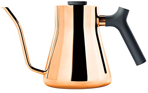 OQHAIR Hervidor de café 4 Tazas 200 ml Moka Estufa Cafetera Cafetera de Acero Inoxidable Cafetera exprés Cafetera Moka Pot Hervidores para Estufa (Color: Plata, Tamaño: 200 ml) (Oro 13x15