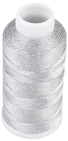 SHINEOFI 6-adriger Glänzender Nylon-nähfaden Hohe Reißfestigkeit Helles Silber Zum Quilten, Schmuckperlen Auffädeln, Maschinelles Und Handgefertigtes Nähen, Strapazierfähig Und Langlebig