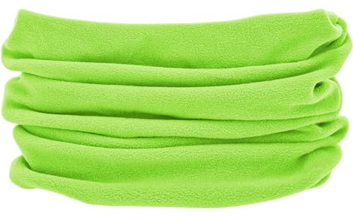 alles-meine.de GmbH Multifunktionstuch - Fleece - grün - apfelgrün - UNIVERSAL Größe - Schlauchschal/Mütze/Piratentuch/Halstuch - für Baby/Kinder/Erwachsene - Loop Kind..
