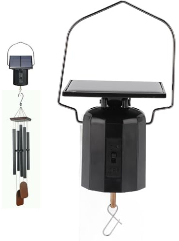 Tissting Solar Windspiel Motor IP2 Wasserdicht Hängender Rotierender Display Motor Kein Aufladen für Garten Balkon Gartendekoration Vielseitige Anwendung