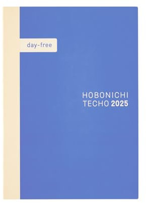 Hobonichi Techo 2025 Day-Free Book [Japanisch/A5/Januar Start/Montag Start/Millimeterpapier Heft/Planer]