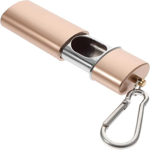 MEXRUMI 1 Pezzi Posacenere Portatile Tascabile,Portacenere Chiuso,Posacenere Da Borsetta,Posacenere Tascabile,Porta Mozziconi Tascabile,Per Qualsiasi Attività All'Aperto In Movimento（Oro）