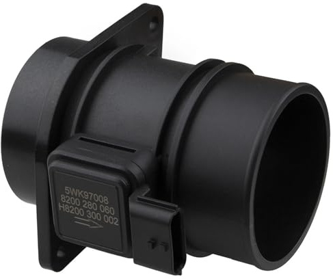 capteur MAF de débitmètre d'air massique Capteur de débit d'air massique 5WK97008Z, adapté for Renault Master Trafic Kangoo Megane Scenic/adapté for Vauxhall Vivaro Movano 1.5 2.0 2.5 Capteurs de qual