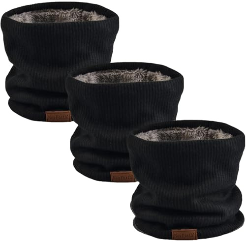 NovForth Braga de cuello de invierno para hombre para esquí, calentador de cuello pañuelo para hombre bufanda facial para mujer, bufanda de forro polar tubo para hombre máscara de polaina, bufandas