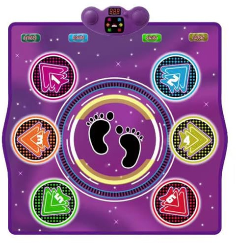 Fangxuee BT-fri elektronisk dansmatta för familjekul och fitness - spel och övningar för barn och vuxna