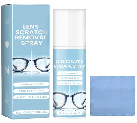Mnozreo Liquide De Réparation De Verres Lunettes,Lens Scratch Removal Spray,100ML,1PC,Nettoyant pour Lentilles