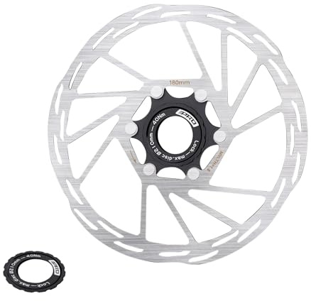 Velxnigt Discos de freno de bloqueo central para bicicleta, 140 mm: acero inoxidable ligero, adecuados para bicicletas de carretera, bicicletas de montaña, MTB y BMX.