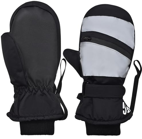 Kqpoinw Guantes de Esquí Hombre Mujer, Guantes de Invierno Impermeables, Guantes de Invierno Cálidos Antideslizantes con Pantalla táctil, Manoplas de Nieve Térmicas per Sci, Snowboard, Ciclismo