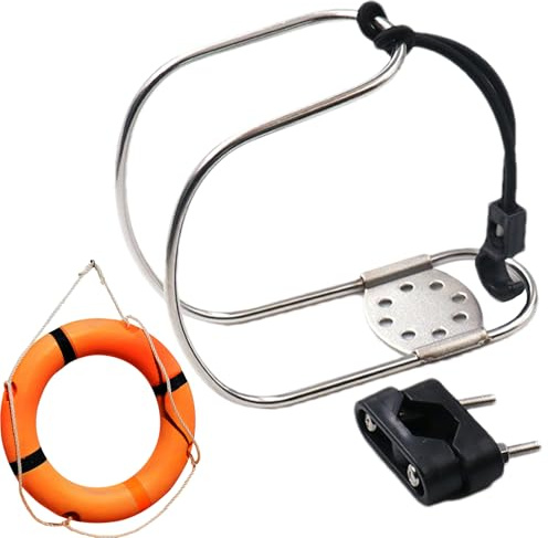 Soporte Ajustable Para Aro Salvavidas - Hardware Marino De Herradura Fuerte, Soporte Resistente A La Corrosión Para Dispositivos De Rescate | Universal Para Barco, Velero, Pontón, Piscina, Playa, C