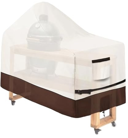 Copertura per barbecue, impermeabile, con protezione dai raggi UV, per griglie esterne, tessuto resistente agli strappi con cinghie di sicurezza, protezione dalle intemperie per attrezzature da cucina
