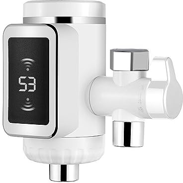 Grifo de agua caliente instantánea, Calentador De Agua Eléctrico Para Cocina,Caliente Instantáneo,Grifo, Con LED,para fregadero de cocina y baño