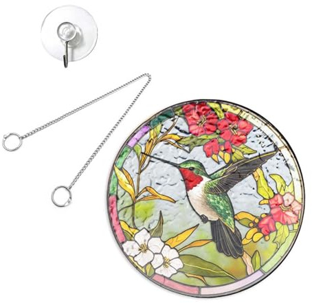 kesurpae Panel Colgante, Adorno Colgante de pájaro, Panel de Vidrio acrílico, decoración, vitral, Ventana Interior, Amplia aplicación, Ventana Decorativa, decoración acrílica, Adorno pájaro