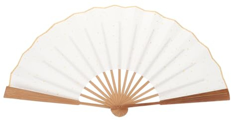 Lurrose Abanicos de Madera Plegables de Mano Estilo Antiguo, Bambú y Papel de Arroz, para Decoración del Hogar y Utilería Fotográfica Estilo Aleatorio