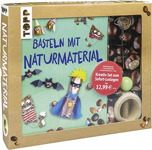 Kreativ-Set Basteln mit Naturmaterial: Buch mit Grundlagen und Bastelideen sowie Kastanienhalter und Kastanienbohrer (Buch plus Material)