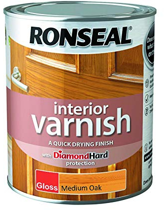 Ronseal Interior Varnish Medium Oak Gloss 750ml