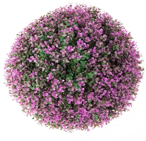 LOLAhome Bola boj clásica Lila de plástico para terraza Garden | Decoración interior y exterior.