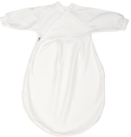Alvi Baby Mäxchen Schlafsack Innensack & Spucklätzchen, Babyschlafsack Baumwolle waschbar, Kinder Schlafsack mit Ärmel, Ganzjahresschlafsack für Jungen und Mädchen ab 0 Monate