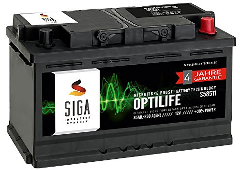 SIGA OPTILIFE Autobatterie 12V 85Ah statt 80Ah 85Ah 90Ah