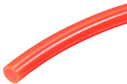 sourcing map Tuyau à air pneumatique, 6 mm OD x 4 mm ID 4 m (157 pouces), polyuréthane pour compresseur d'air, rouge
