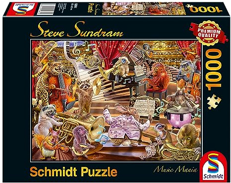 Schmidt Spiele 59664 Steve Sundram, Music Mania, 1000 Teile Puzzle