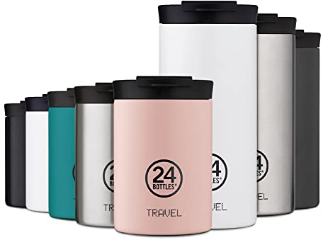 24Bottles Travel Tumbler - Botella Agua Acero Inoxidable 350 ml, Botella Termica 6H Caliente 12H Frío para Viaje y Oficina, Vaso Termo Cafe para Llevar 100% Hermético, Cantimplora Termica Atlantic Bay