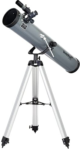 Levenhuk Blitz 114 Base Newton Spiegelteleskop für Astronomie Einsteiger | 114 mm Öffnung, AZ-Montierung, Ideal für Astronomie, Mond- und Planetenbeobachtung, Deep Sky Objekte, Galaxien und Nebel