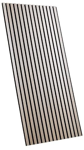 Homestyle4u Akustikpaneel 60 x 120 cm in Holzoptik Eiche Natur 3D Wandverkleidung Wandpaneel auf Filz Schalldämmend