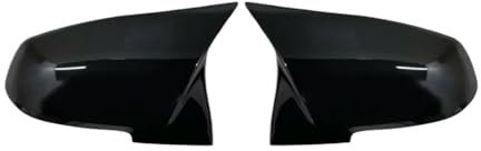 TUHBCX Auto Spiegelkappen Für 1 2 3 4 Serie F20 F30 F31 F32 F34 F36 E84 2014-2019 ABS Glanz Schwarz 1 Paar Seite Rückspiegel Flügel Spiegel Abdeckung Kappen Rückspiegel Abdeckung Kappe(Bright Black)
